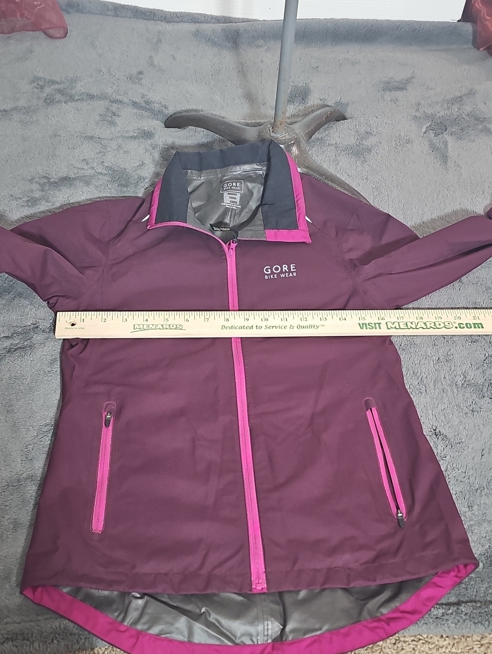 Gore Bike Wear GORE-TEX Women's Cycling Rain Jacket Waterproof Plum XS - Picture 6 of 13